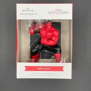 Hallmark Red and Black Hulk Ornament